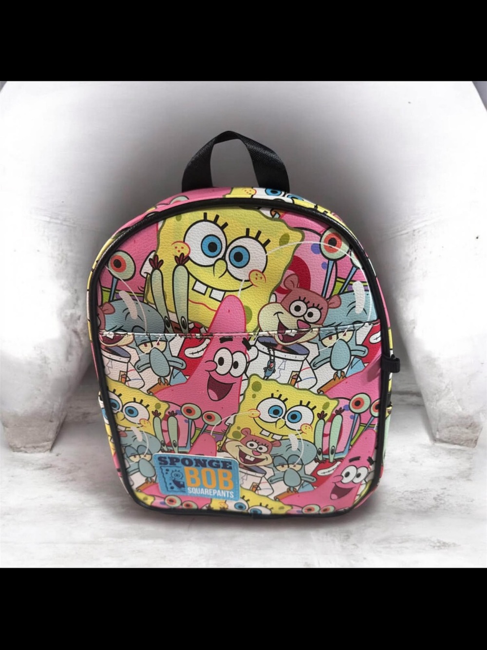 SpongeBob Squarepants Pink & Yellow Kids Mini Backpack - last one
